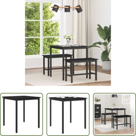 vidaXL Mesa de comedor rectangular -  Mesas de comedor METAL