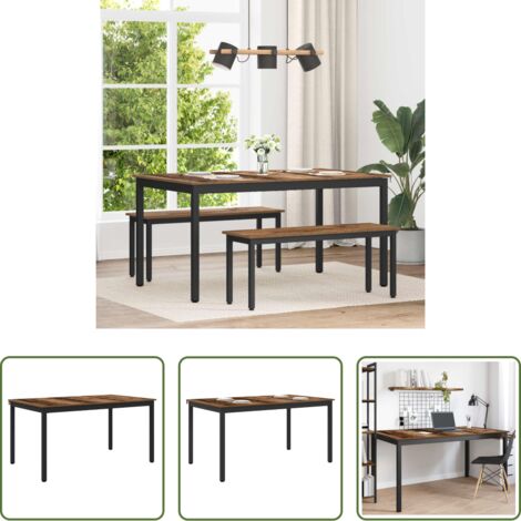 vidaXL Mesa de comedor rectangular -  Mesas de comedor METAL