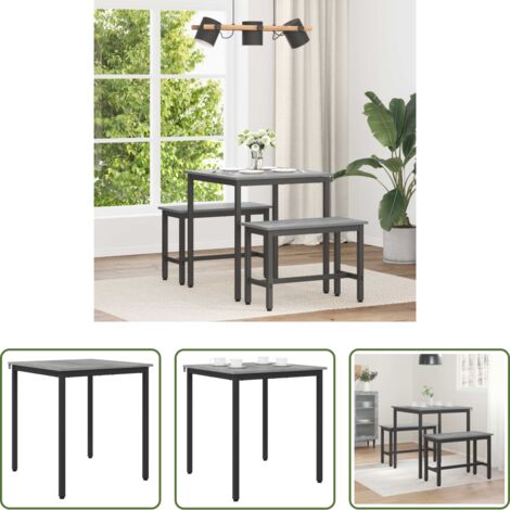vidaXL Mesa de comedor rectangular -  Mesas de comedor METAL