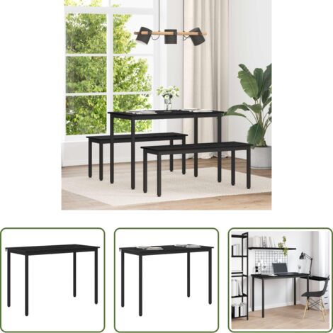 vidaXL Mesa de comedor rectangular -  Mesas de comedor METAL