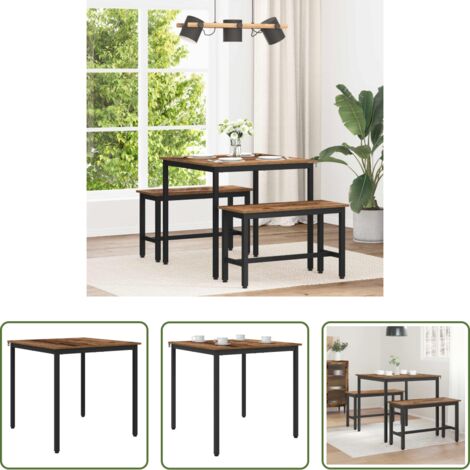 vidaXL Mesa de comedor rectangular -  Mesas de comedor METAL