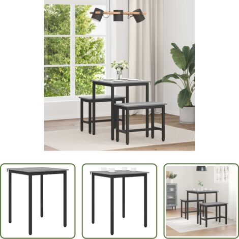vidaXL Mesa de comedor rectangular -  Mesas de comedor METAL