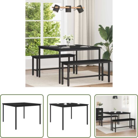 vidaXL Mesa de comedor rectangular -  Mesas de comedor METAL