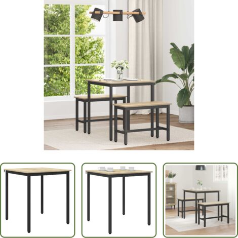 vidaXL Mesa de comedor rectangular -  Mesas de comedor METAL