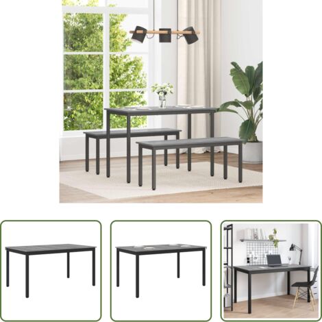 vidaXL Mesa de comedor rectangular -  Mesas de comedor METAL