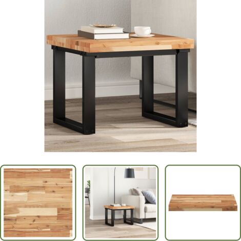 vidaXL Mesa de comedor -  Tablero de mesa cuadrado madera maciza acacia 50x50x4 cm