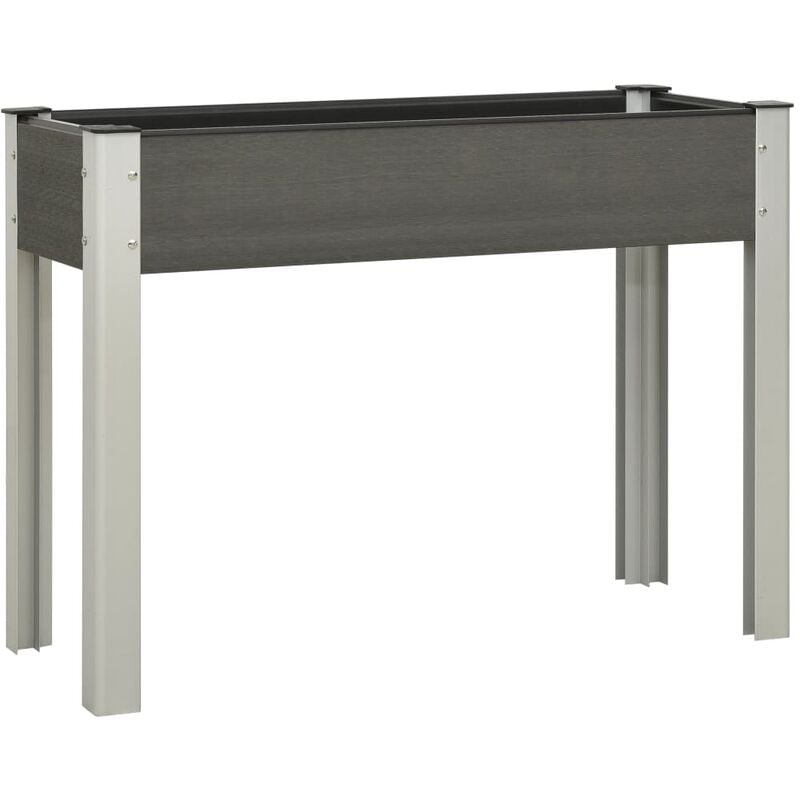

vidaXL Mesa de cultivo para jardín WPC gris 100x40x75 cm - Gris