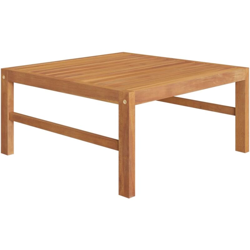 

vidaXL Mesa de jardín de madera maciza de teca 63x63x30cm - Marrón