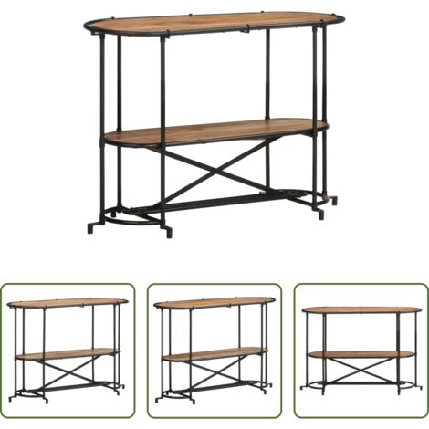 vidaXL Mesa de pasillo -  Mesa consola madera maciza de acacia 110x42x76 cm