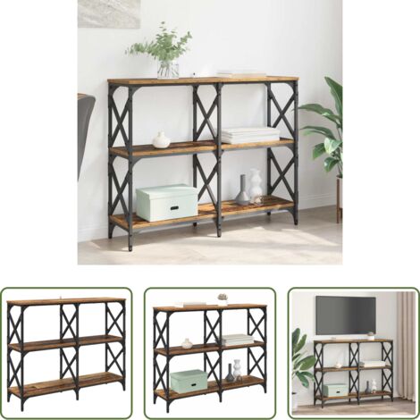 vidaXL Mesa de pasillo -  Mesa Consola Madera vieja 100 x 28 x 80,5 cm