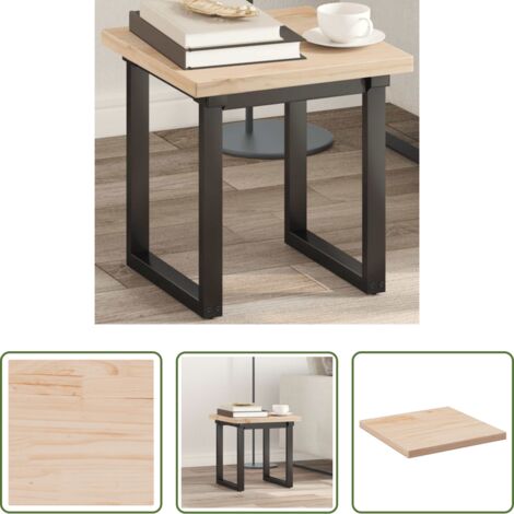 vidaXL Mesa de pino -  Tablero de mesa cuadrado madera maciza de pino 40x40x2,5 cm