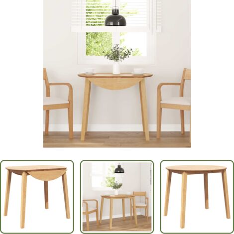 vidaXL Mesa de trabajo -  Mesa de comedor natural madera maciza roble caucho