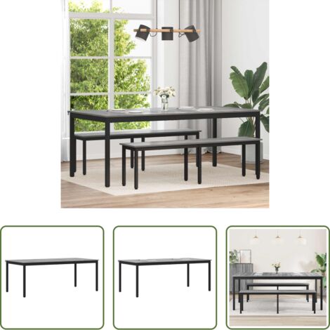 vidaXL Mesa rectangular -  Mesas de comedor Madera de ingeniería