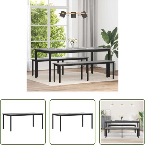 vidaXL Mesa rectangular -  Mesas de comedor Madera de ingeniería