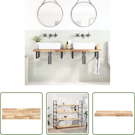 vidaXL Mesa rectangular -  Tablero de mesa rectangular madera maciza acacia 140x40x4 cm