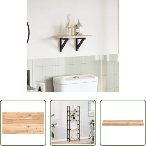 vidaXL Mesa rectangular -  Tablero de mesa rectangular madera maciza acacia 60x20x2 cm