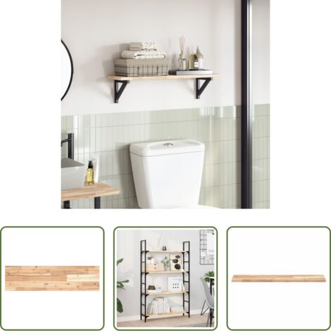 vidaXL Mesa rectangular -  Tablero de mesa rectangular madera maciza acacia 80x20x2 cm
