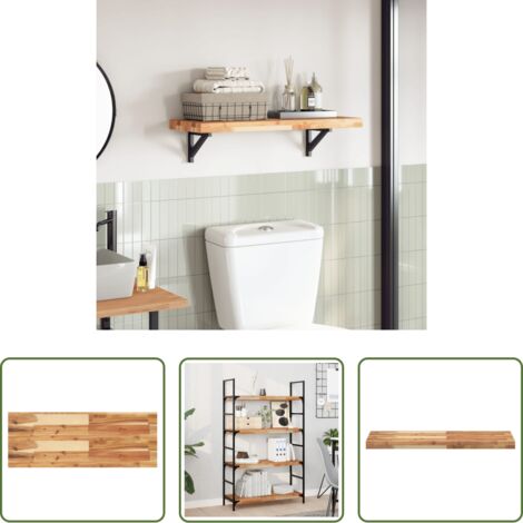 vidaXL Mesa rectangular -  Tablero de mesa rectangular madera maciza acacia 80x30x4 cm