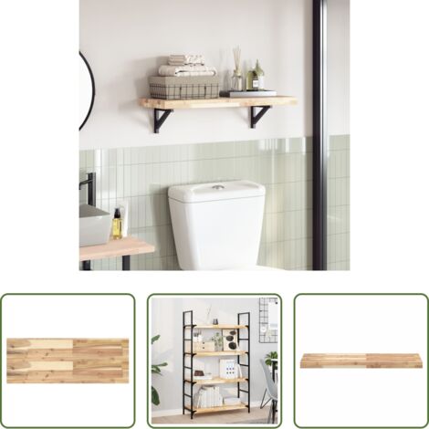 vidaXL Mesa rectangular -  Tablero de mesa rectangular madera maciza acacia 80x30x4 cm
