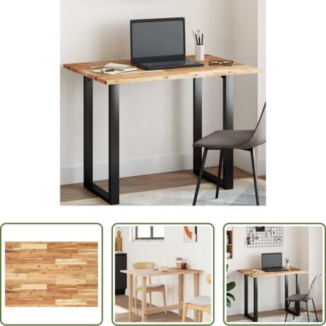 vidaXL Mesa rectangular -  Tablero de mesa rectangular madera maciza de acacia 100x70x2 cm