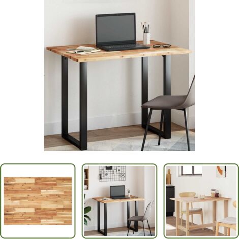 vidaXL Mesa rectangular -  Tablero de mesa rectangular madera maciza de acacia 120x70x2 cm