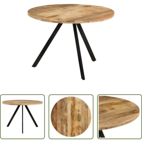 vidaXL Mesa vintage -  Mesa de comedor madera maciza de mango 110x75 cm