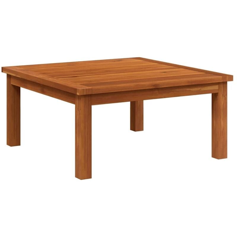 

vidaXL Mesita de jardín de madera maciza de acacia 63x63x30 cm - Marrón