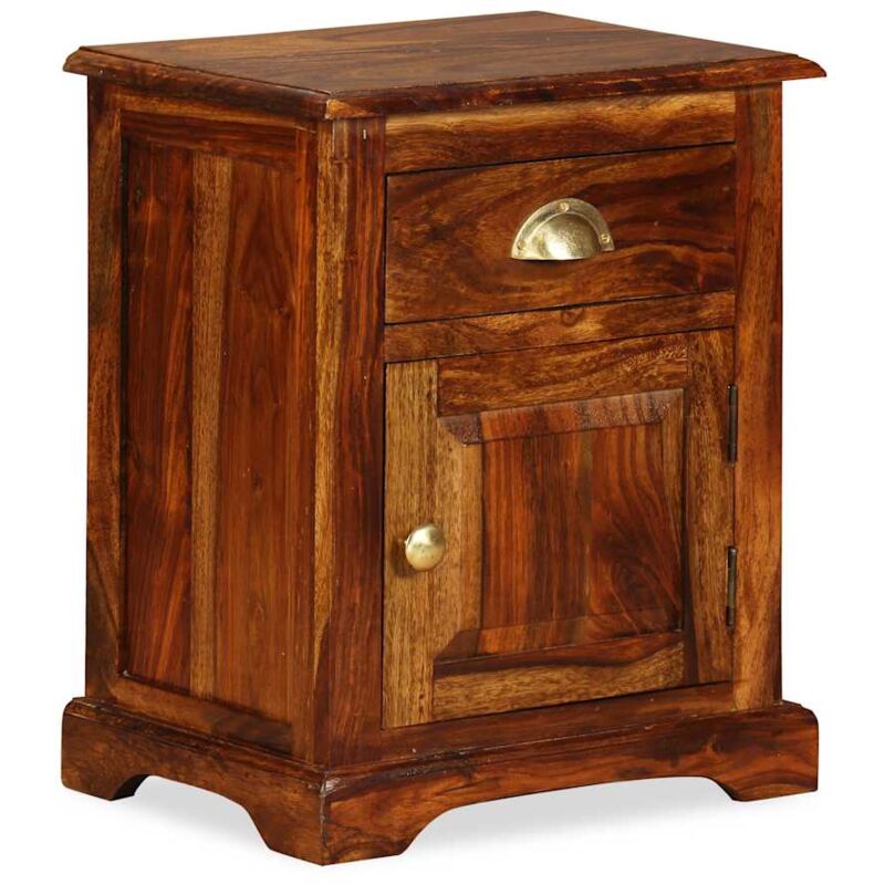 

vidaXL Madera Maciza de Sheesham Mesita de Noche 40x30x50 cm - Marrón