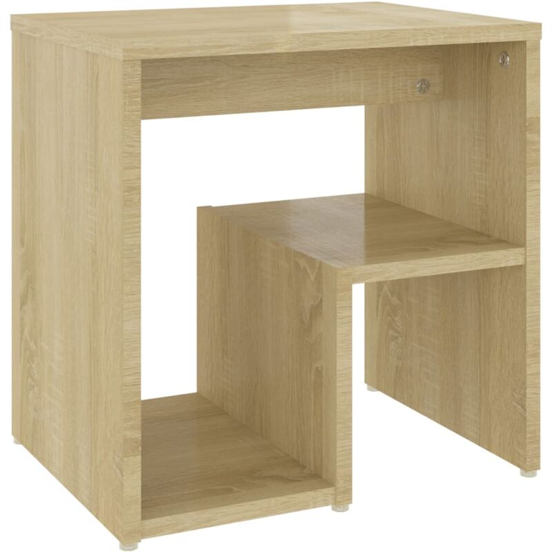 

vidaXL Mesita de noche aglomerado 40x30x40 cm color roble Sonoma - Marrón