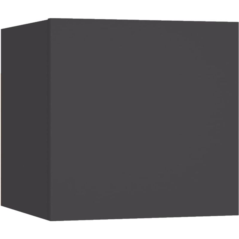 

vidaXL Mesita de noche aglomerado 30,5x30x30 cm gris - Gris