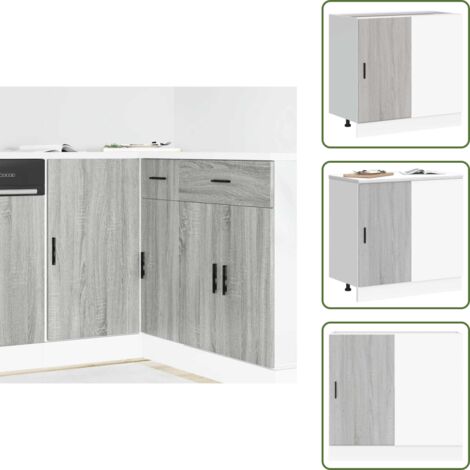 vidaXL Meuble bas du lavabo sonoma gris bois d'ingénierie