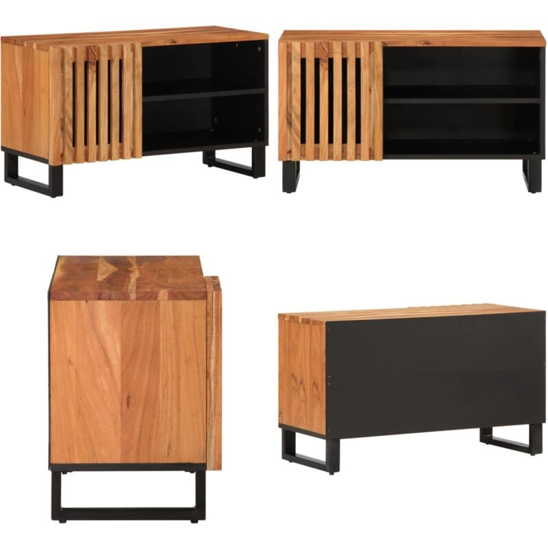 Vidaxl - Meuble tv 80x34x46 cm bois d'acacia massif