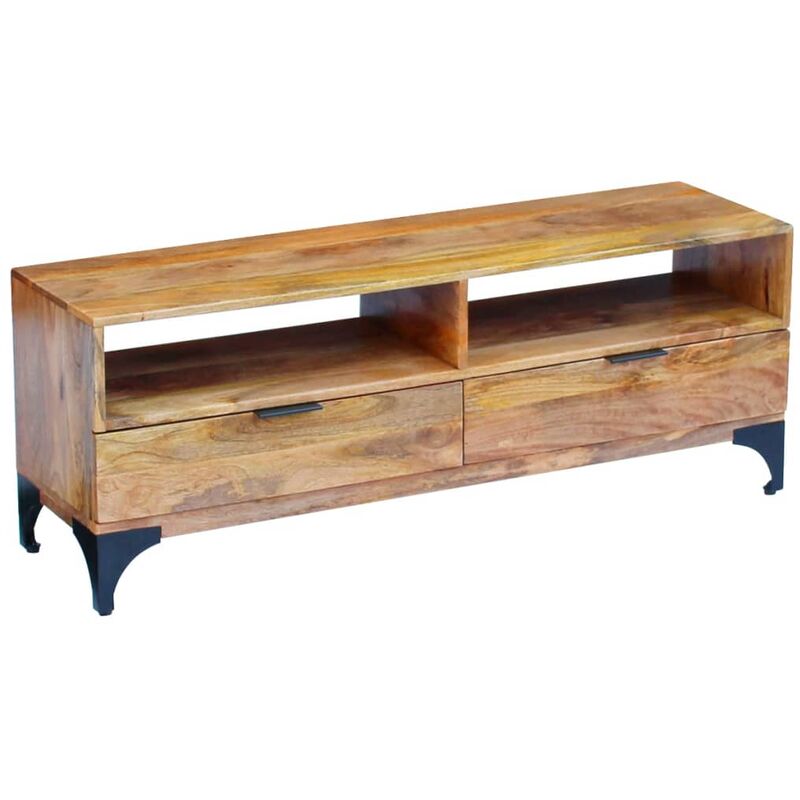 Meuble TV Bois de Manguier 120x35x45 cm