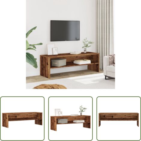 vidaXL Meuble tv bois d'ingénierie -  Meuble TV vieux bois 120x40x40 cm bois d'ingénierie