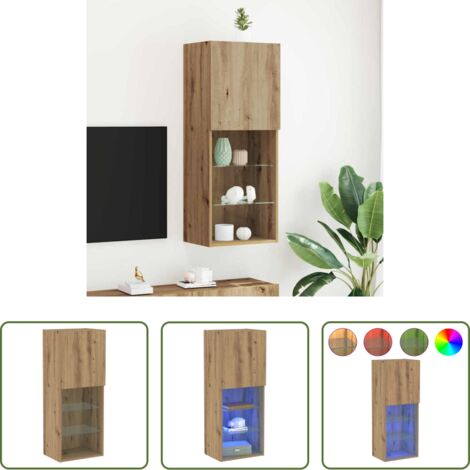 vidaXL Meuble tv chêne -  Ensemble meuble TV Chêne artisanal 40,5 x 30 x 102 cm