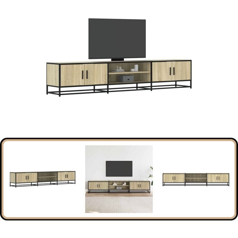 Vidaxl - Meuble tv chêne sonoma 210x35x41 cm bois d'ingénierie