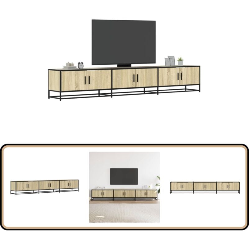 Vidaxl - Meuble tv chêne sonoma 240x35x41 cm bois d'ingénierie