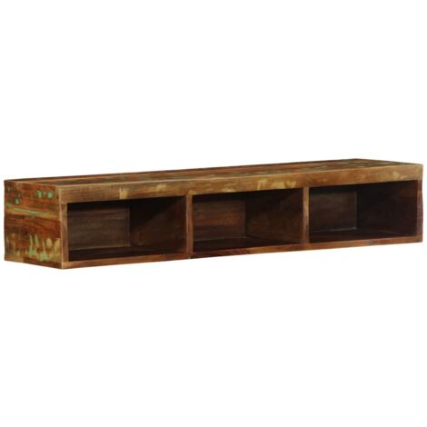 VidaXL Meuble TV mural 100x30x19 cm bois massif de récupération