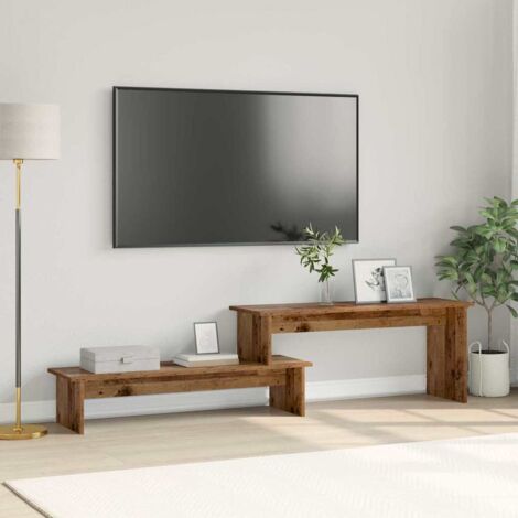 Vidaxl – Meuble TV mural en bois d'ingénierie – Dimensions 180 x 30 x 43 cm – Étagères polyvalentes pour rangement – Design moderne
