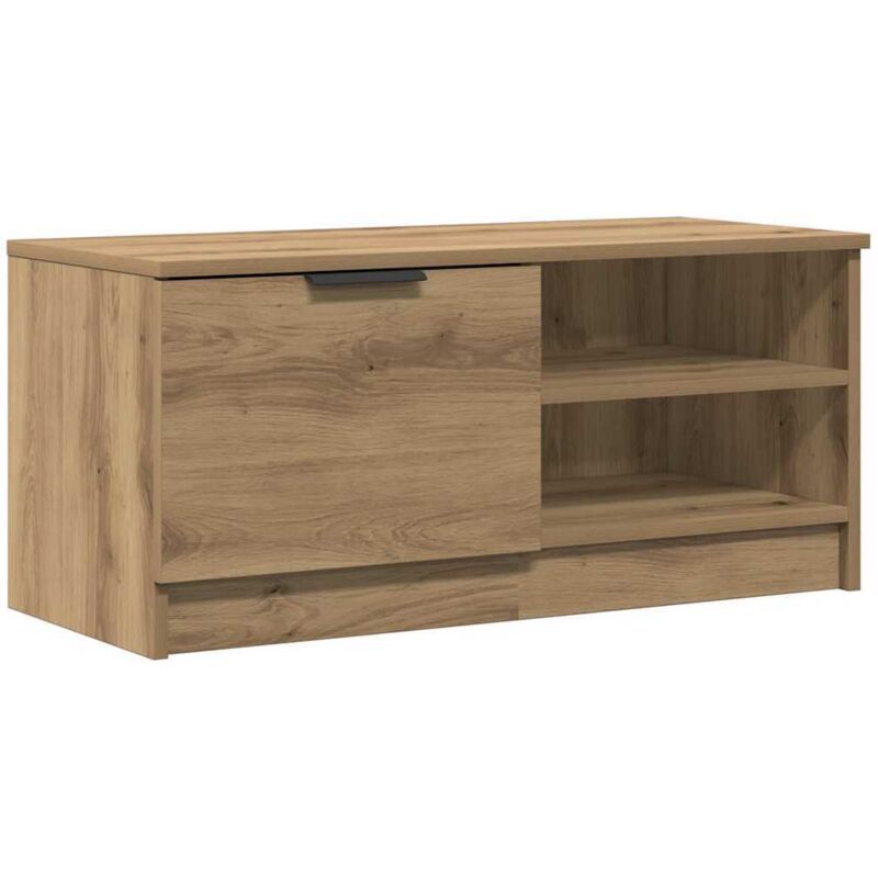 Vidaxl - Meuble tv chêne artisanal 80x35x36,5 cm bois d'ingénierie