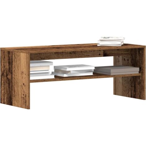 vidaXL Meuble TV vieux bois 100x40x40 cm bois d'ingénierie