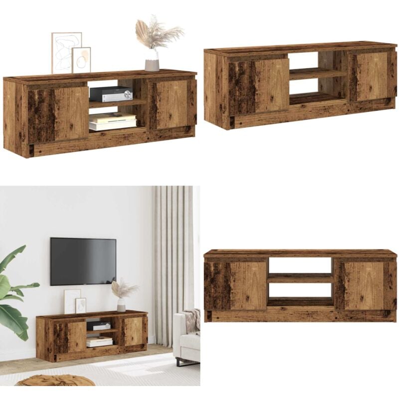 Vidaxl - Meuble tv vieux bois 102x30x36 cm bois d'ingénierie
