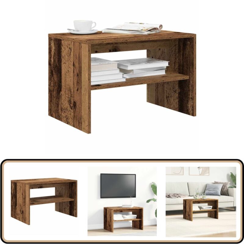 Vidaxl - Meuble tv vieux bois 60x40x40 cm bois d'ingénierie