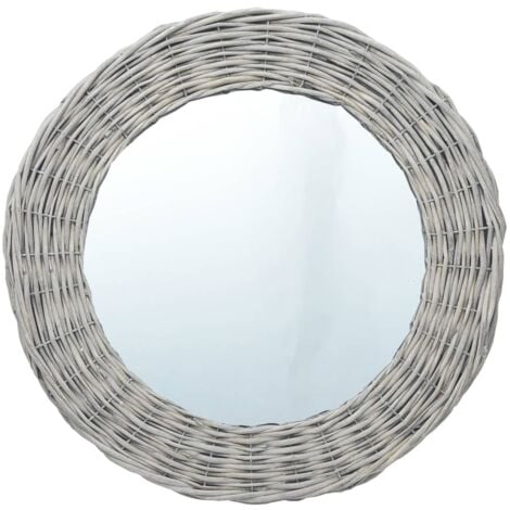 vidaXL Miroir 40 cm Osier