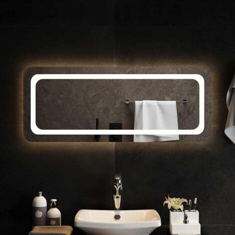 vidaXL Miroir de salle de bain à LED 100x40 cm
