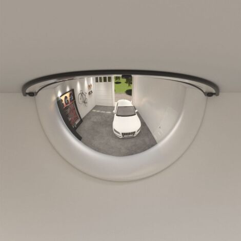 Vidaxl – Miroir de circulation en demi-dôme 2 pcs Ø40 cm – Acrylique incassable – Vision grand angle à 90° – Installation facile