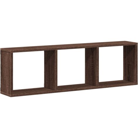 vidaXL Mobile a Parete 100x16x30cm Rovere Marrone in Legno Multistrato