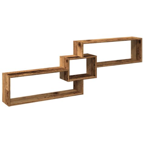 vidaXL Mobile a Parete 158x18x53 cm Legno Antico in Legno Multistrato