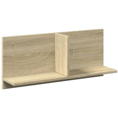 vidaXL Mobile a Parete 70x16,5x30cm Rovere Sonoma in Legno Multistrato