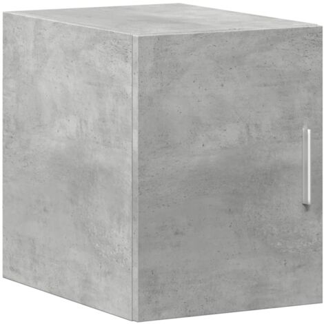 vidaXL Mobile a Parete Grigio Cemento 30x42,5x40 cm Legno Multistrato